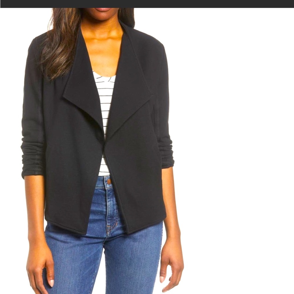 Like New - Caslon Drape Collar Knit Blazer - L